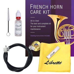 Libretto French Horn ALL-INCLUSIVE Cleaning & Care Kit with Instructions